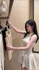 Đầm Xòe Cổ SM Khóa Kéo