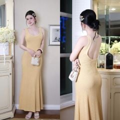 Đầm Thun Cổ U Đuôi Cá