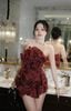 Đầm Voan Hoa Lượn Sóng