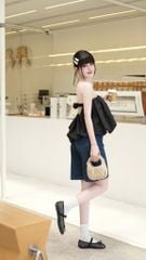 Áo Ống Hở Lưng Đính Nơ Sau