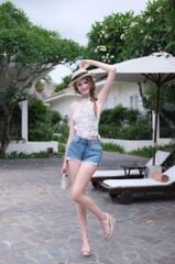 Áo Yếm Ren Kết Hoa