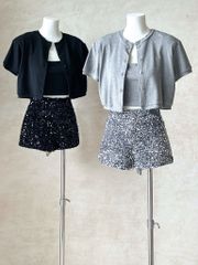 Set Áo Croptop + Quần Kim Sa
