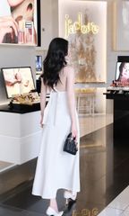 Đầm Thun Xoắn Hở Lưng