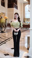 Áo Ren Tầng Bẹt Vai
