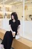 Đầm Thun Viền Bèo Tay Con