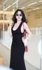 Đầm Thun Cổ U Đắp Chéo
