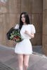 Set Xô Áo Tay Phồng + CV Viền Ren