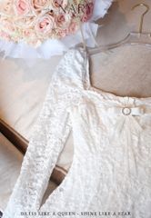 Đầm Ren Nền Hoa TD Kèm Charm