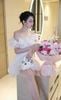 Đầm Voan Bẹt Vai Đính Bông