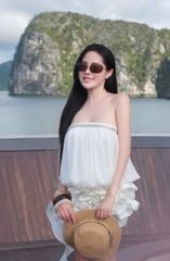 Đầm Ống Voan Tầng Viền Đá