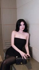 Đầm Ống Lưới Dài Xẻ Sau