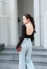 Bodysuit Thun Trơn TD Hở Lưng
