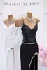 Đầm Kim Sa Xẻ 1 Bên Viền Đá