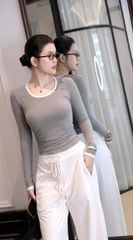 Quần Thun Ống Rộng Dây Rút