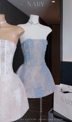 Đầm Cup Kết Bông Đính Đá