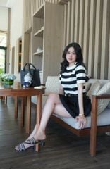 Áo Thun Sọc Cổ Tròn