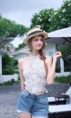 Áo Yếm Ren Kết Hoa