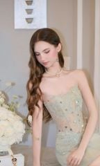 Đầm Cup Kết Châu Kèm Charm