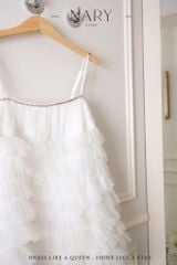 Đầm Babydoll Tầng Viền Đá