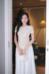 Đầm Thun Ren Phối Kate
