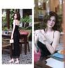 Đầm Cổ Đổ Cột Dây Sau