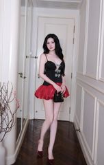 Đầm Bí Xoè 2S Kèm Nơ