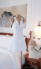 Đầm Xòe Cổ SM Khóa Kéo