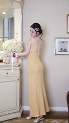 Đầm Thun Cổ U Đuôi Cá