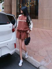 Set Áo HOODIE Phối Màu +Quần Short