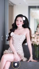 Set Cup Chấm Bi Đính Hoa