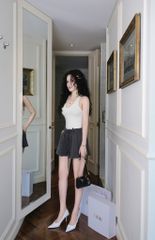 Quần Short Họa Tiết Kèm Dây