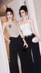 Set Áo Ren Hoa + Quần Suông