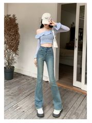Quần Jean Ống Bass Tua Rua