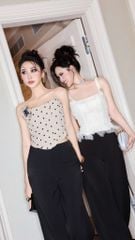 Áo Cup Chấm Bi Kèm Hoa