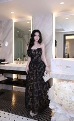 Đầm Ren Cup Nền Hoa