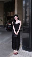 Đầm Balo Dài Chấm Bi