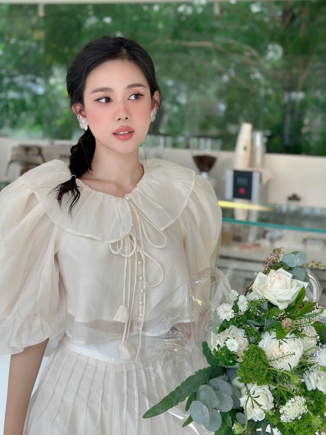 Set Áo Nút Ngọc Trai