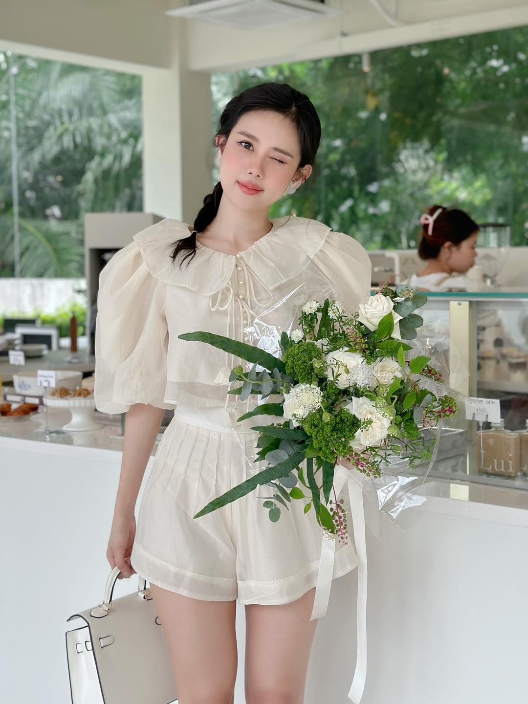 Set Áo Nút Ngọc Trai