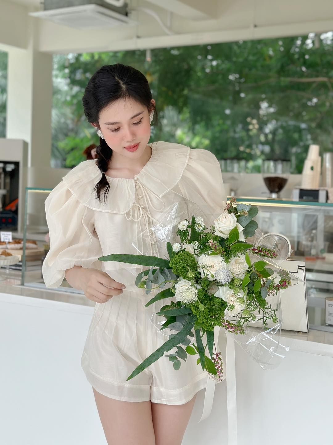 Set Áo Nút Ngọc Trai