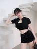 Set Áo Croptop + Quần Kim Sa