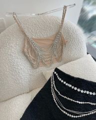 Set Áo Lưới + Cv Đính Đá