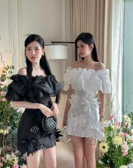 Đầm Bông Hoa Cắt Nhọn