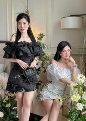 Đầm Bông Hoa Cắt Nhọn