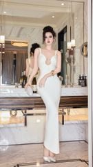 Đầm Khoen Tròn Xẻ Sau