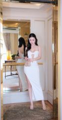 Đầm Thun Khoét Ngực Liền Đá