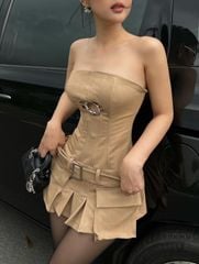 Đầm Ống Đai Nịt Khoen Ngực