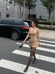Đầm Ống Đai Nịt Khoen Ngực