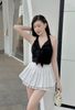 Áo Yếm Nền Hoa Thắt Nơ