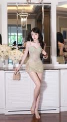 Set Ren Nền Hoa Đính Nơ