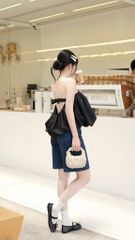 Áo Ống Hở Lưng Đính Nơ Sau